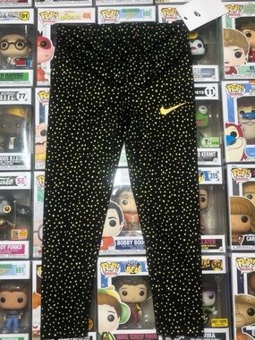 Nike Girls' Black & Gold Star Leggings